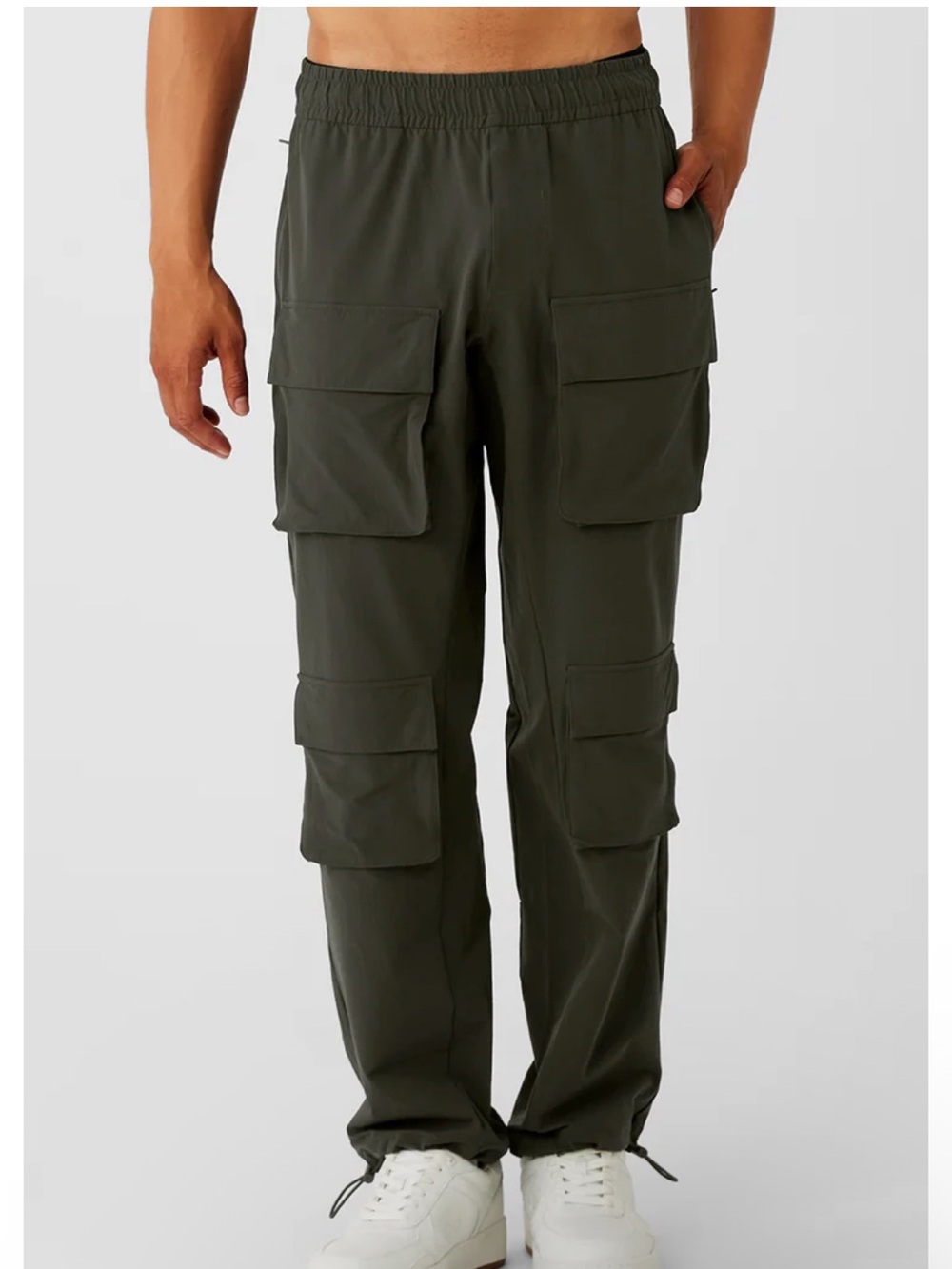 Alo Yoga Stealth Green Cargo Venture Pants Size 2X